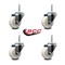 Service Caster 3 Inch Nylon Wheel Swivel 34 Inch Threaded Stem Caster Set Service Caster SCC-TS20S314-NYS-34212-4 - alternate 2